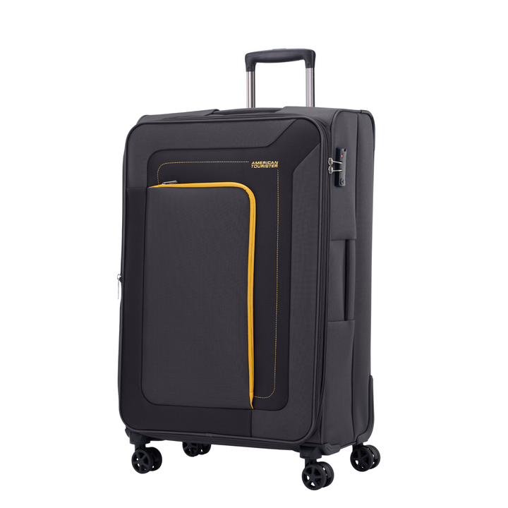 American Tourister Raya 79 cm Grey Large Suitcase — front view