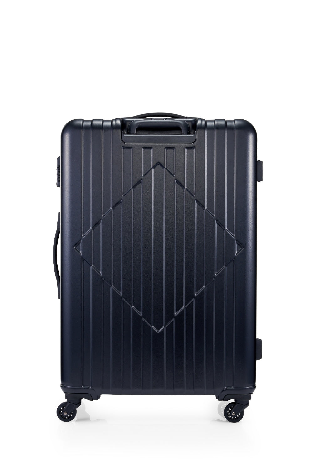 American Tourister Skytrac 78 cm — Black Large Suitcase — rear and carry handle view