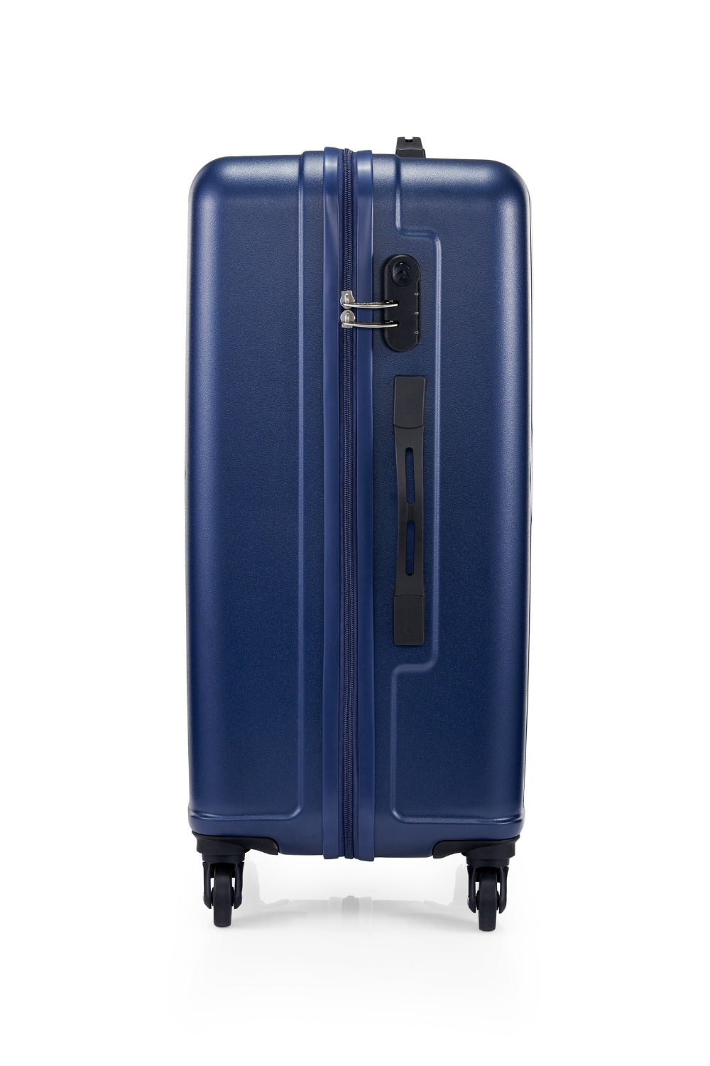 American Tourister Skytrac 67 cm — Navy Medium Suitcase — lock side view