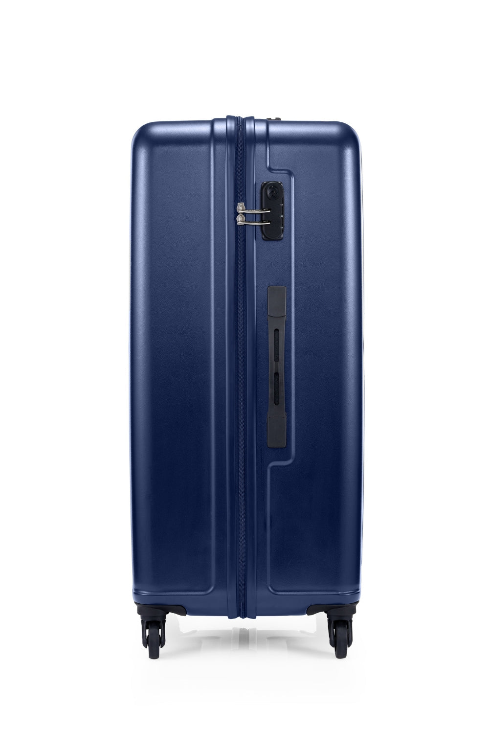 American Tourister Skytrac 78 cm — Navy Large Suitcase — lock side view