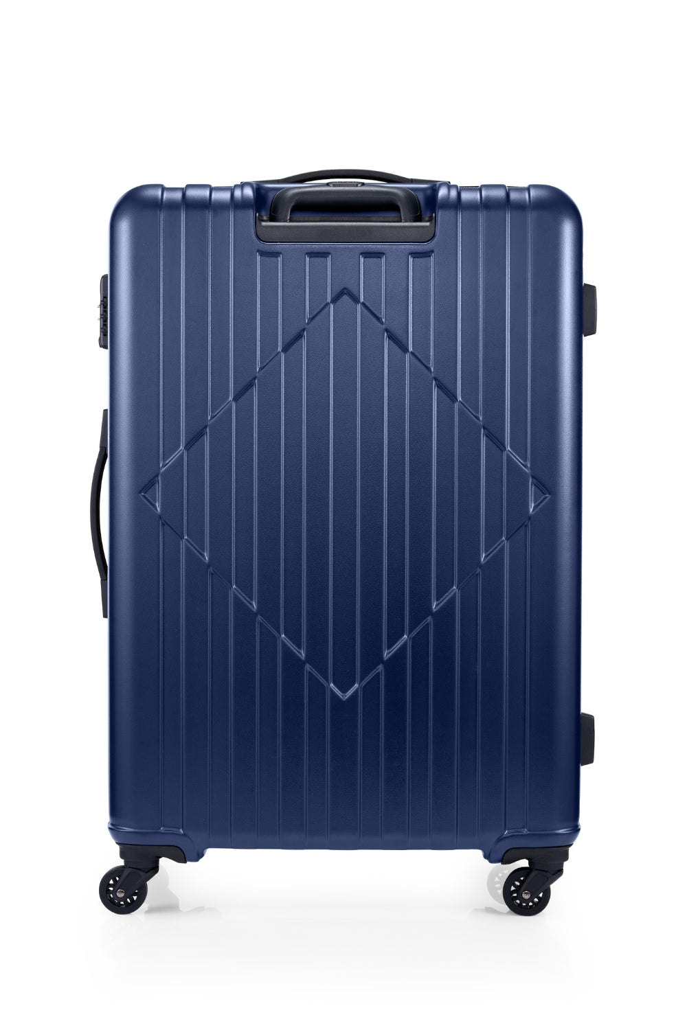 American Tourister Skytrac 78 cm — Navy Large Suitcase — rear and carry handle view