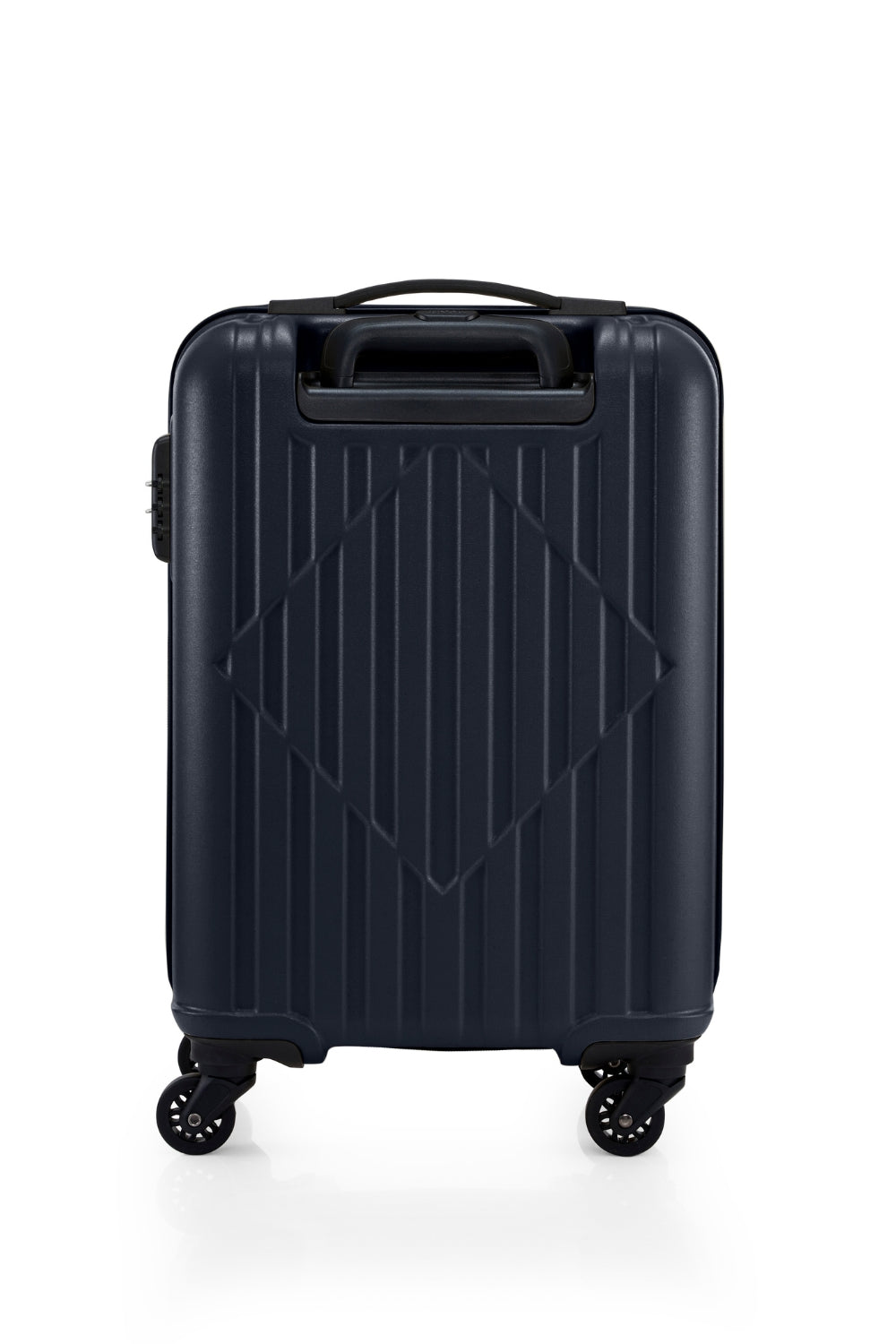 American Tourister Skytrac 55 cm Black Cabin Suitcase — rear and carry handle view