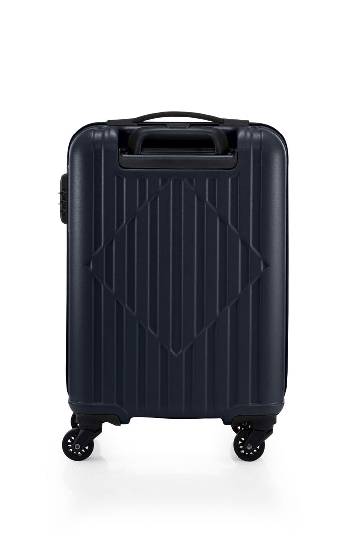 American Tourister Skytrac 55 cm Black Cabin Suitcase — rear and carry handle view