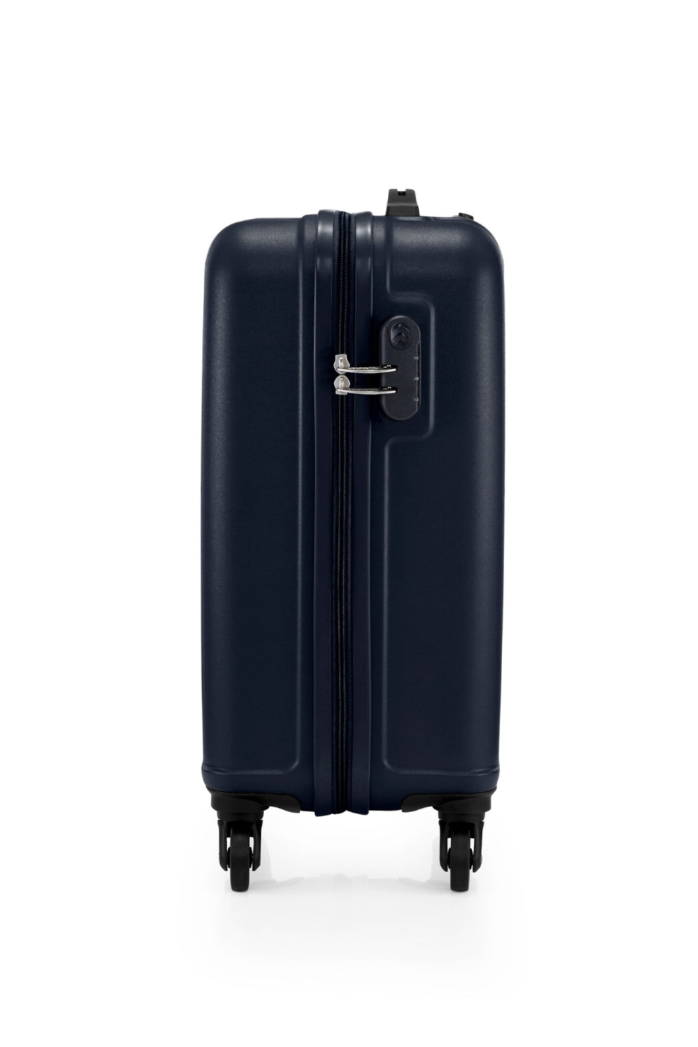 American Tourister Skytrac 55 cm Black Cabin Suitcase — lock side view