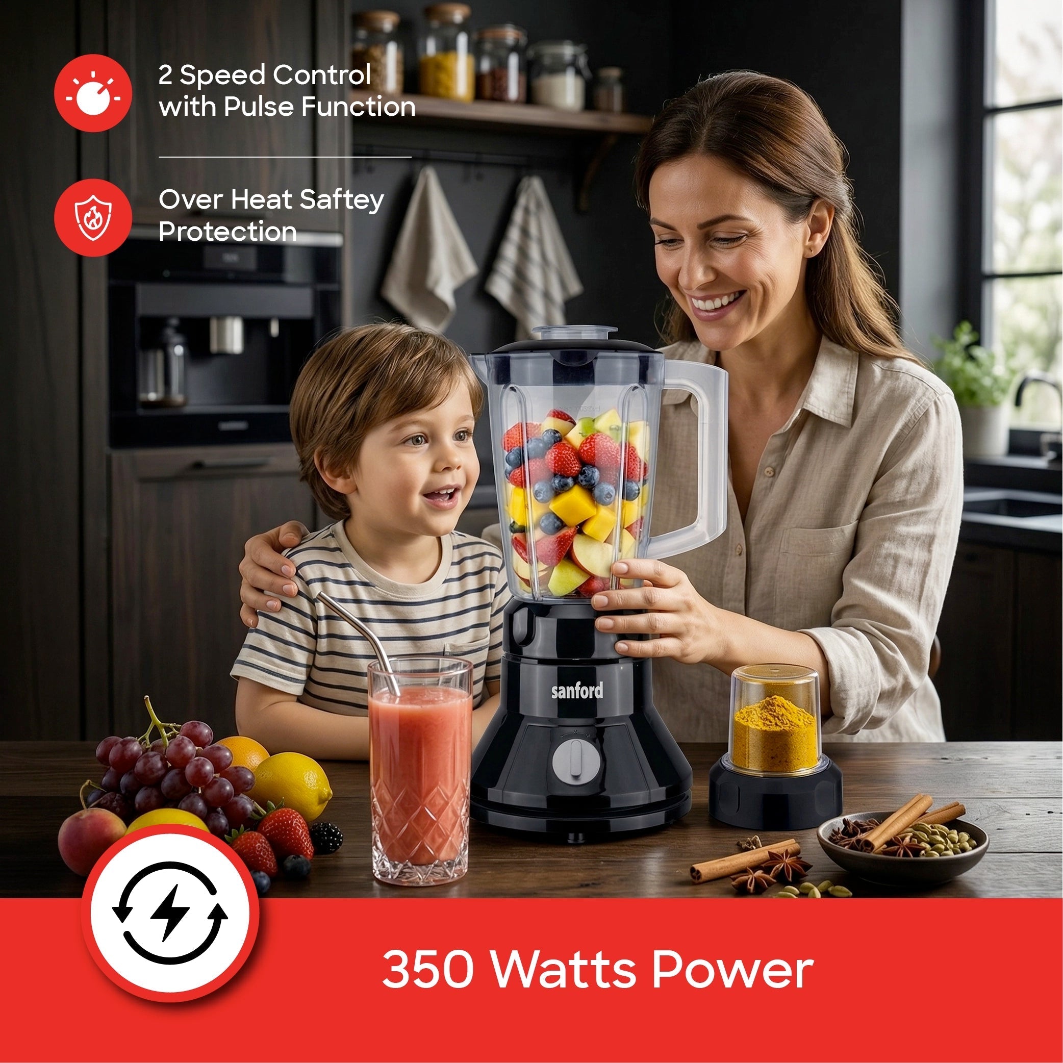 Sanford SF6803BR 350W two-speed pulse feature