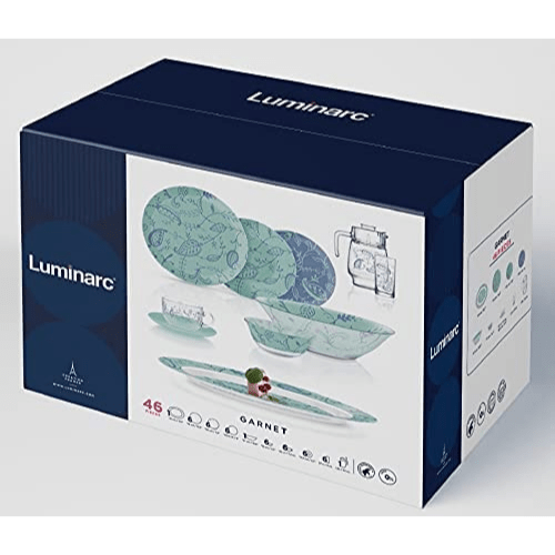 Luminarc Simply Garnet Dinner set 46pcs - Red Rhino