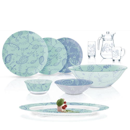 Luminarc Simply Garnet Dinner set 46pcs - Red Rhino