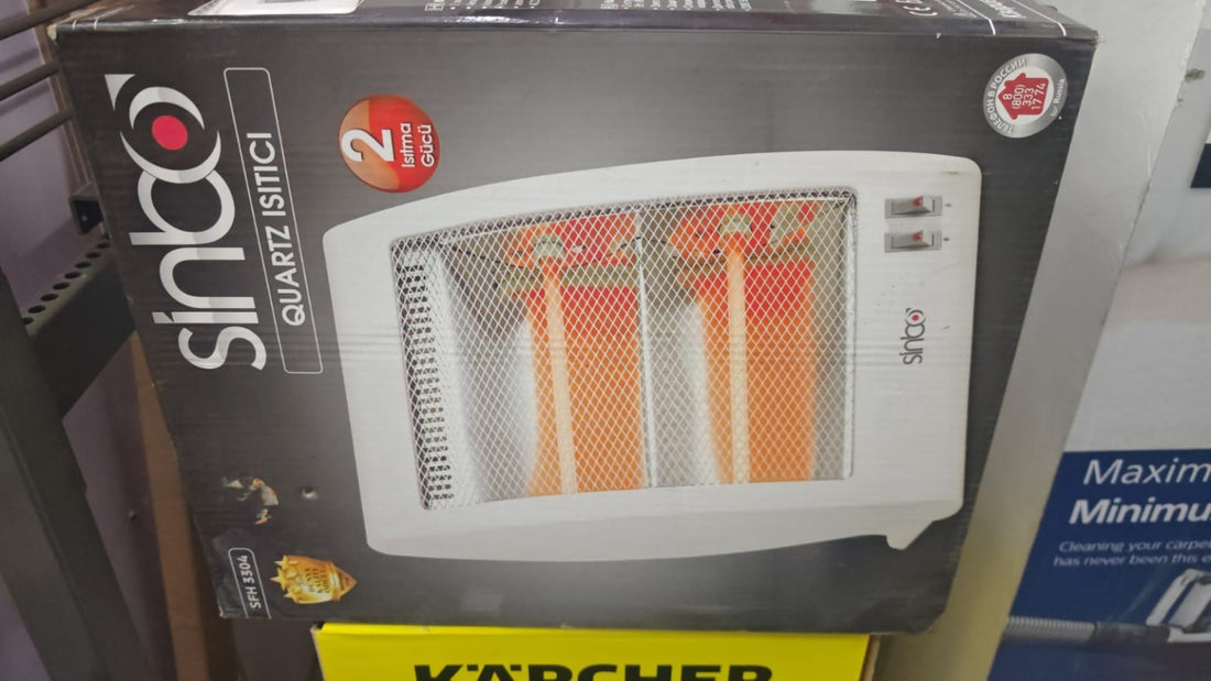 Sinbo SFH-3304 quartz heater original product packaging