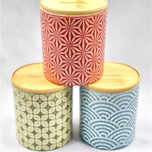 Sakura Waves 6-Piece Airtight Storage Jar Set