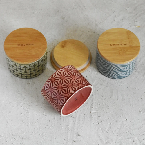 Sakura Waves 6-Piece Airtight Storage Jar Set
