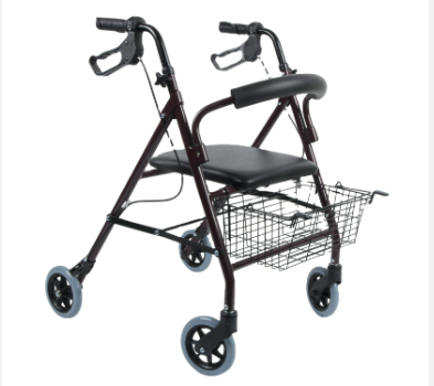 Mobi-Aid Folding Rollator Walker