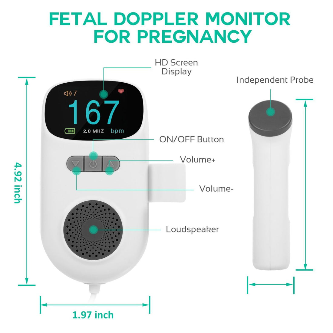 Fetal Doppler Pregnancy Monitor