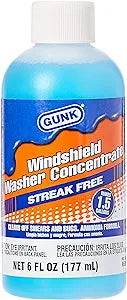 Gunk Concentrated Windshield Washer Solvent with AmmoniaSolvent 6OZ-T105-M506 - Red Rhino