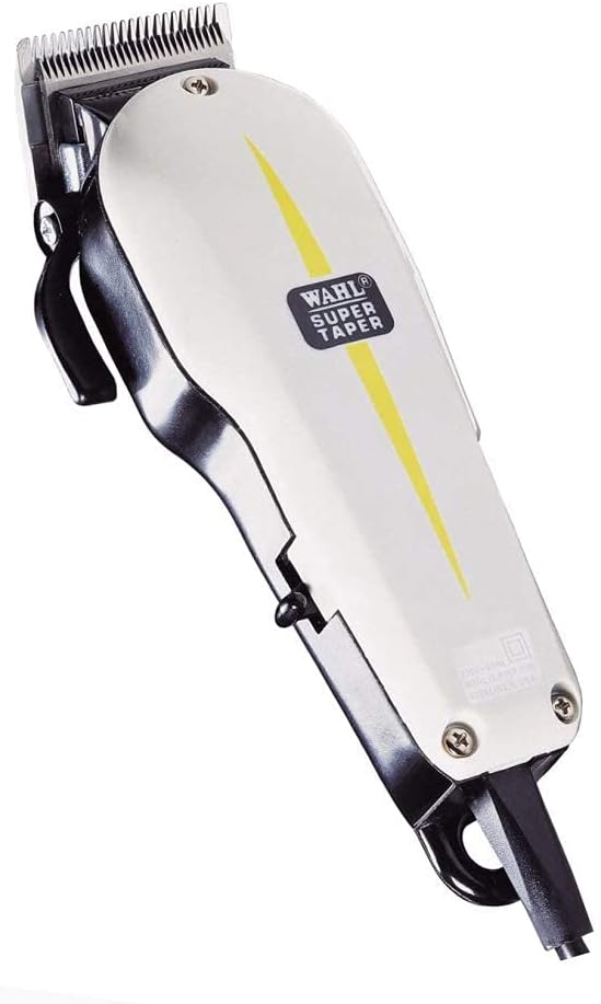WAHL Super Taper Professional Corded Clipper, White-8467-100