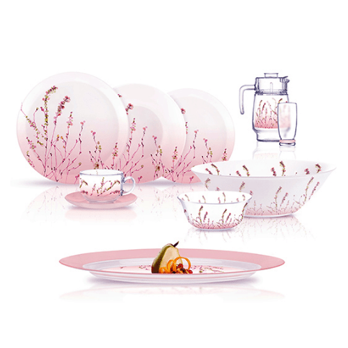 Luminarc - Simply Trompette 46 - Piece Dinner Set - Red Rhino