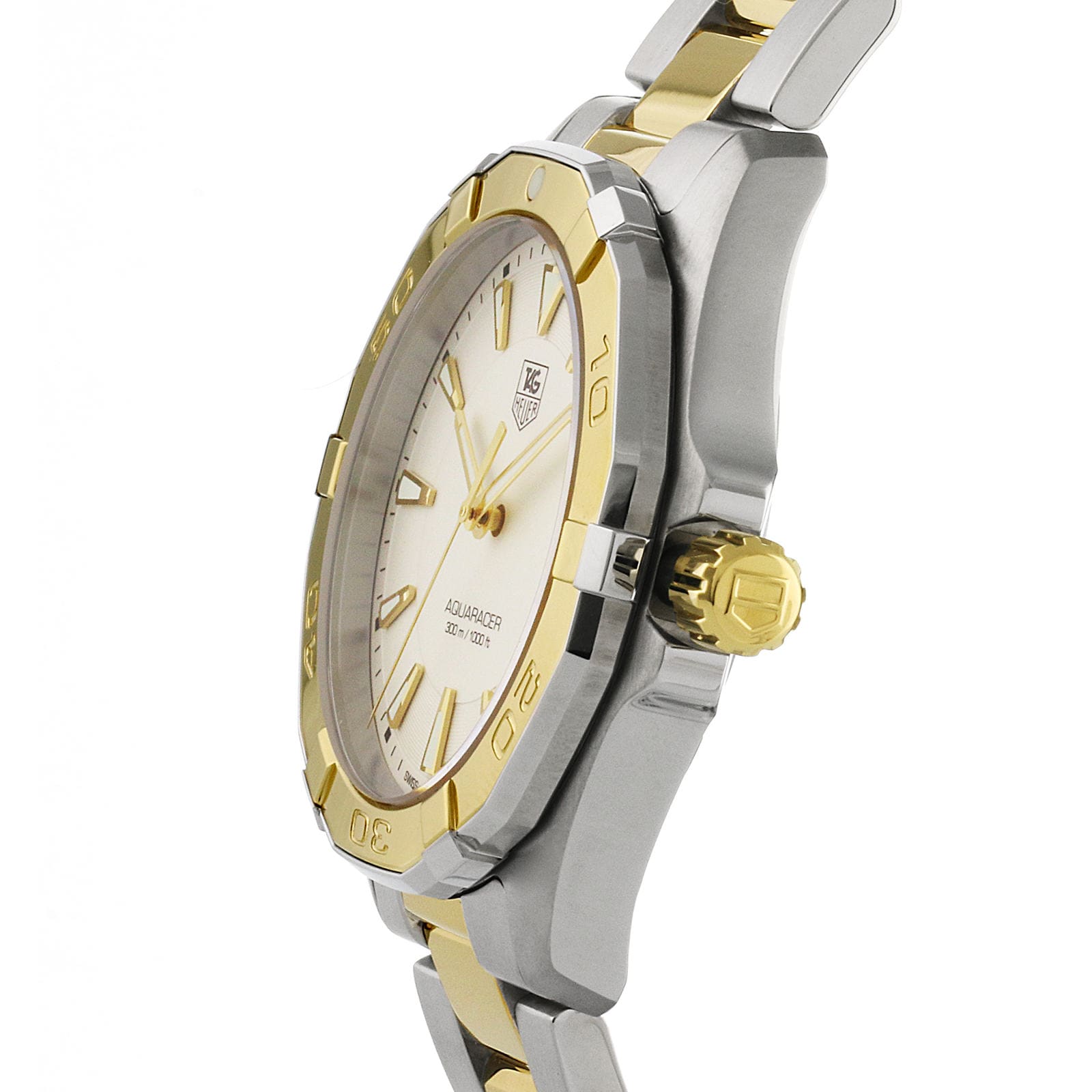 TAG Heuer Aquaracer matching reference side view and crown