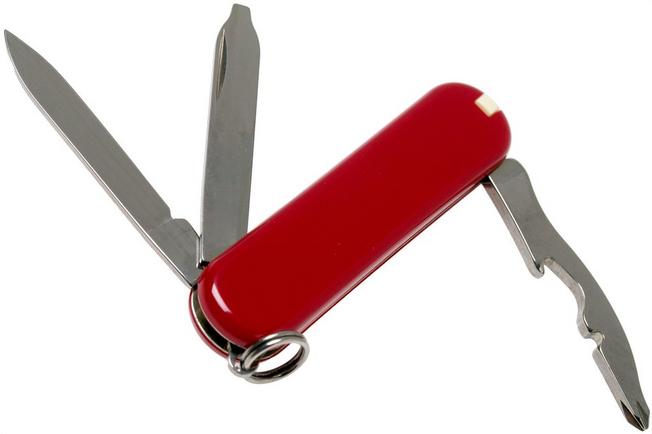 Victorinox Rally 0.6163 red, reverse-side view with tools open