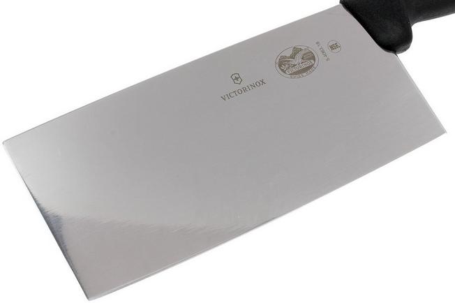 Victorinox 5.4063.18 Chinese-style Fibrox cleaver, blade detail