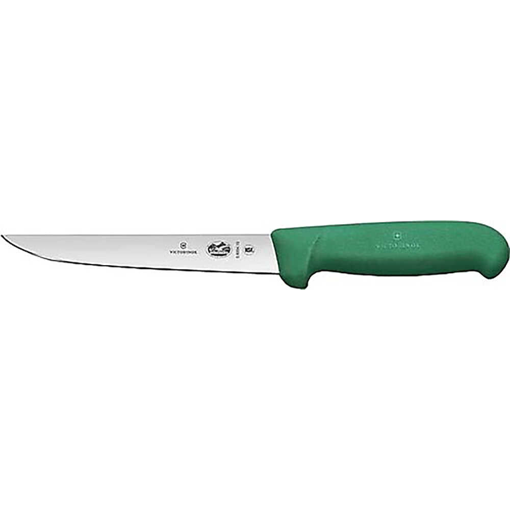 Victorinox 5.6004.15 green handle 15 cm straight wide boning knife profile