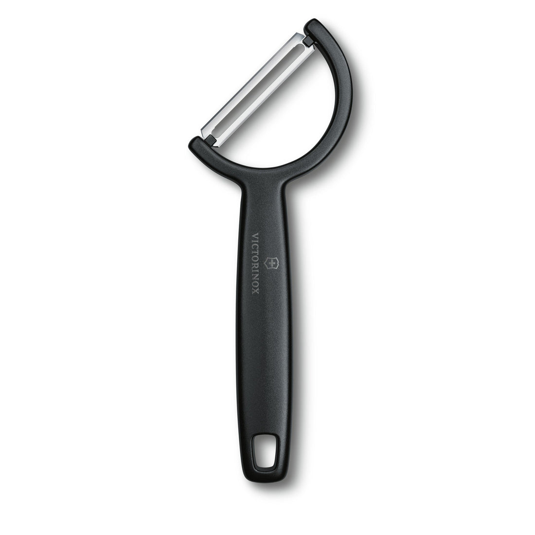 Victorinox Rho straight peeler in black 6.0950.3, full product view