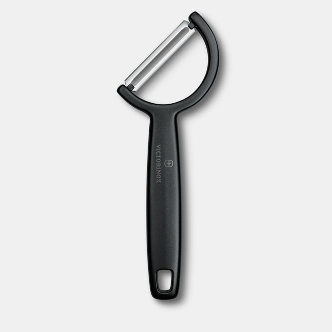 Victorinox Rho Peeler 6.0950.3 in black with straight stainless steel blade