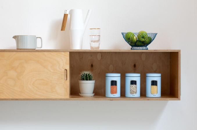 Window canister 1.4L -Dreamy Blue-216961