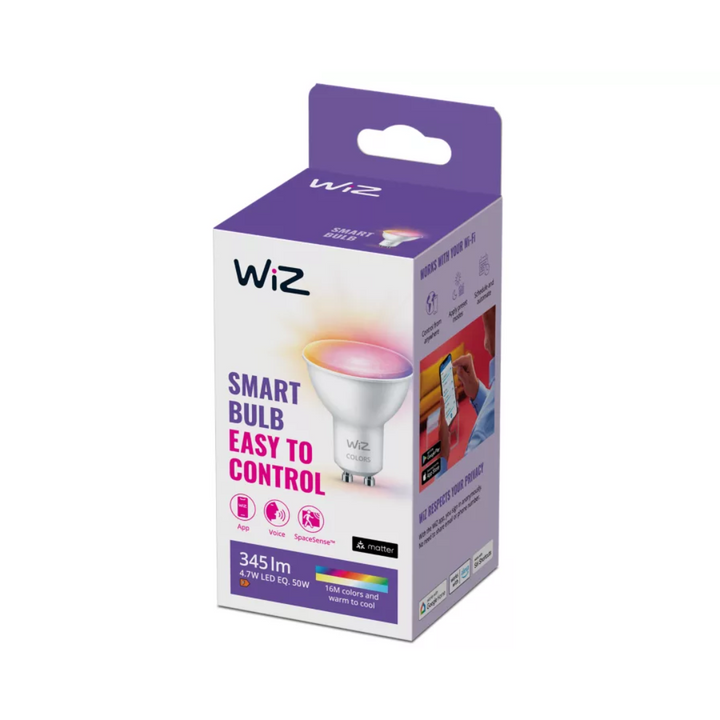 Wiz GU10 Spot 4.7W RGB + Tunable (Bluetooth + WIFI control)