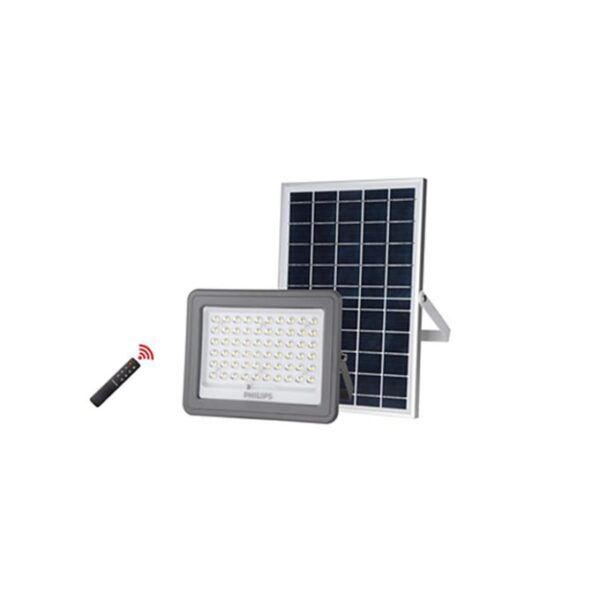 Philips LED Solar Floodlight 10W 1500Lumen 765 (CW) 3.2V 10AH Battery Capacity
