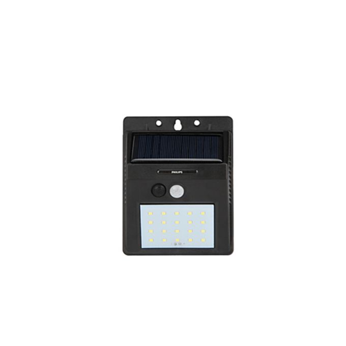 Philips LED Solar Wall Light 0.32W 50 Lumen 3.7V 0.8AH Battery Capacity