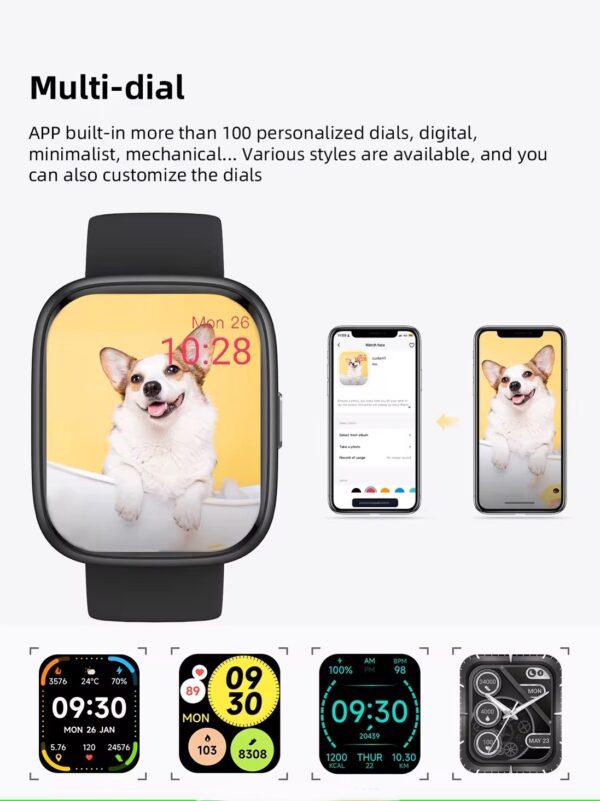 AceFit Active Smart Watch Blue IDW26BL - Image 9