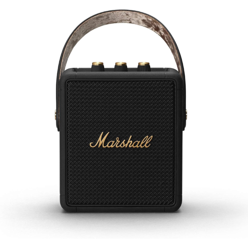 Marshall Stockwell II Portable Bluetooth Speaker – Black and Brass 1005544