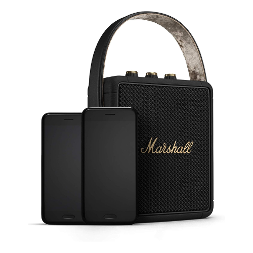 Marshall Stockwell II Portable Bluetooth Speaker – Black and Brass 1005544 - Image 9
