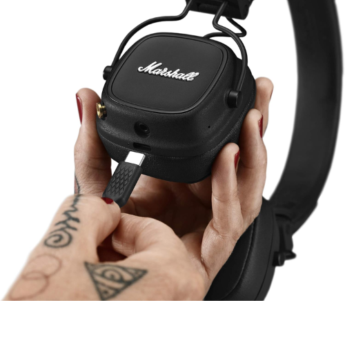 Marshall Major IV Wireless Bluetooth Headphones (Black) 1005773 - Image 5