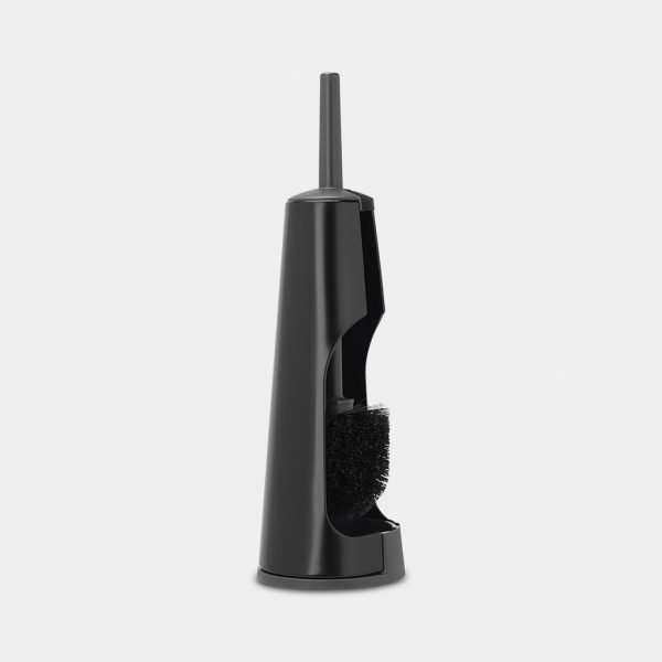 Toilet brush and holder ReNew - Matt Black - Image 3