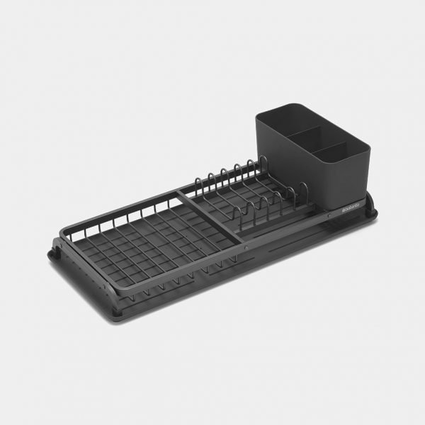 Compact Dish Drying Rack - Dark Grey - Image 2