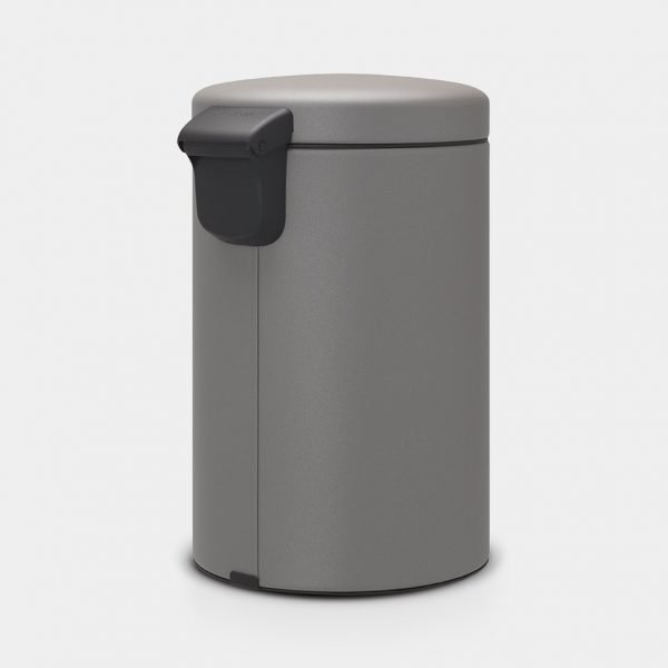 Newicon Pedal Bin  12L - Mineral Concrete Grey - Image 3