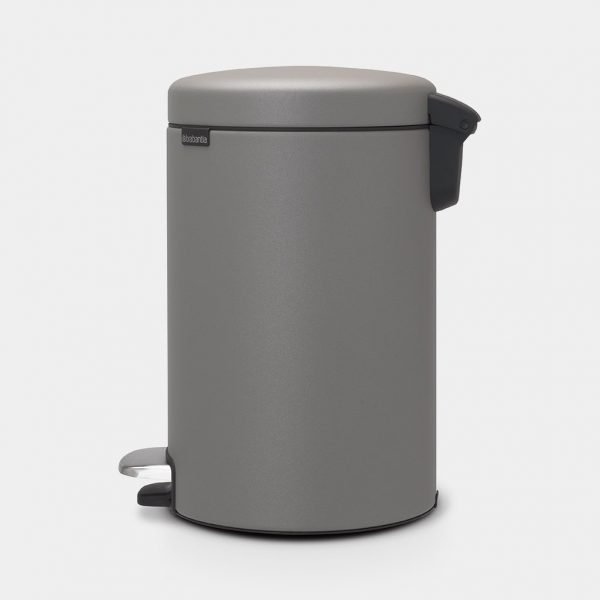 Newicon Pedal Bin  12L - Mineral Concrete Grey - Image 2