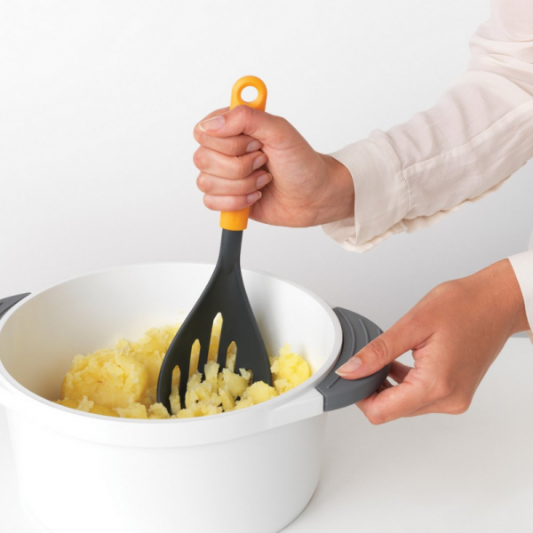 Brabantia Potato Masher Plus Spoon Tasty+ - Honey Yellow - Image 5