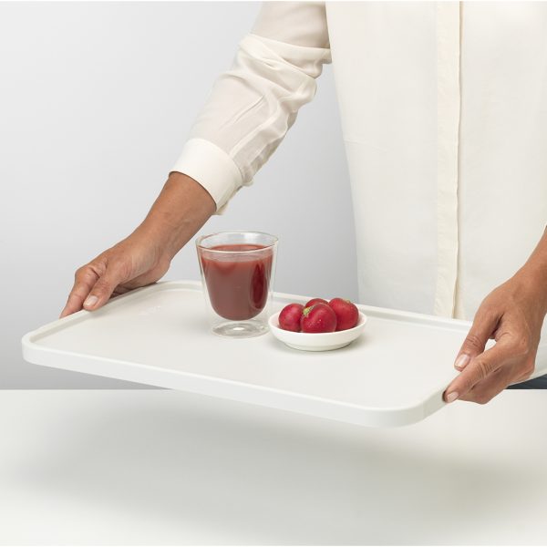 Brabantia Chopping Board Plus serving tray Tasty+ Light Grey - Image 5