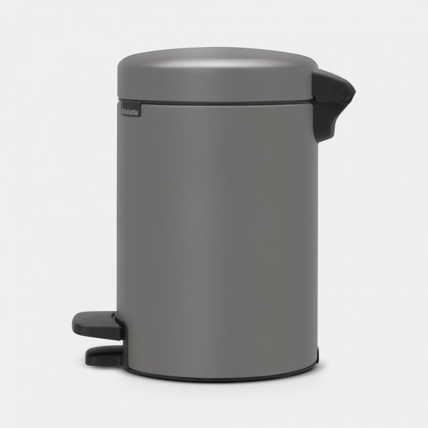 Newicon Pedal Bin 3L - Mineral Concrete Grey - Image 2
