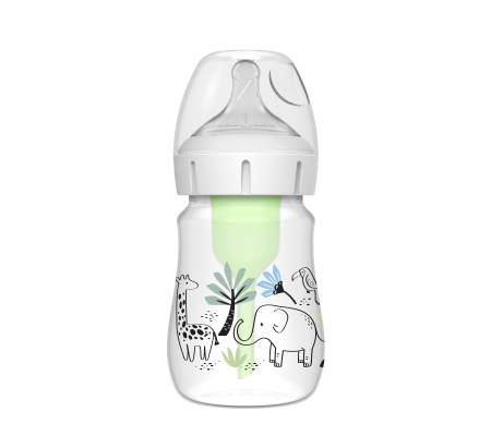 Dr. Brown's Natural Flow® Anti-Colic Options+™ Designer Edition Jungle Decorations Wide Mouth-150ml-WB51008
