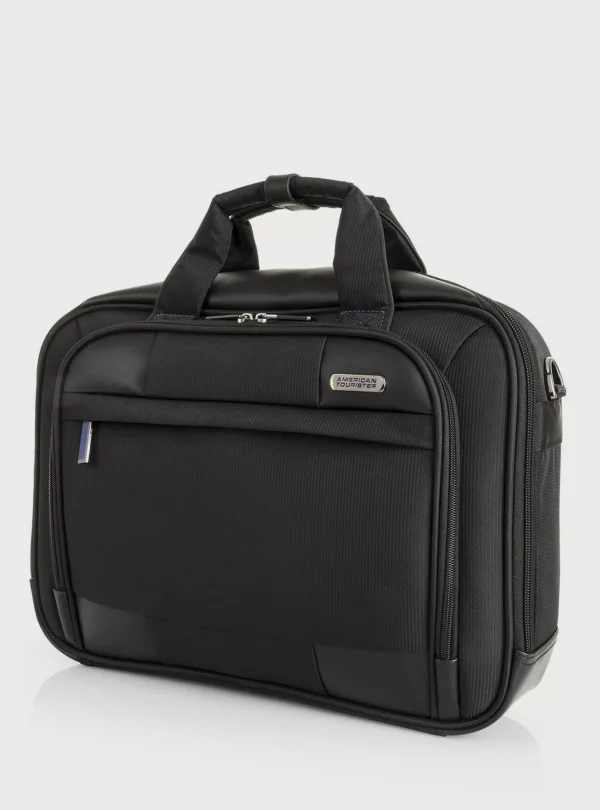 AMERICAN TOURISTER MERIT LAPTOP BRIEFCASE S AS BLACK/BLUE 5400520129055 - Image 3