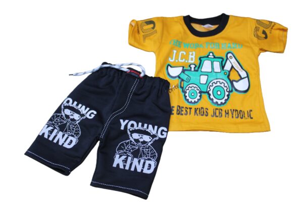 DES -3502/B Baby Boy T-shirt and short set - Image 4