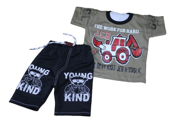 DES-3502/C  Boys Shorts and T-Shirt 2pieces Set - Image 3