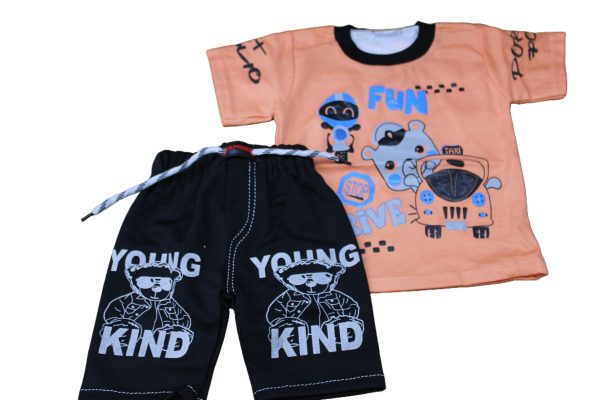 DES-3502/C  Boys Shorts and T-Shirt 2pieces Set - Image 5