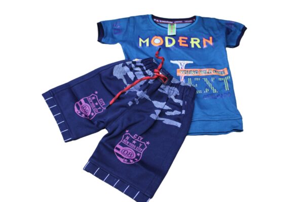 DES- 3486/C Boys Shorts and T-Shirts 2piece set - Image 3