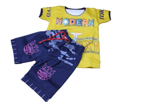 DES- 3486/C Boys Shorts and T-Shirts 2piece set - Image 4