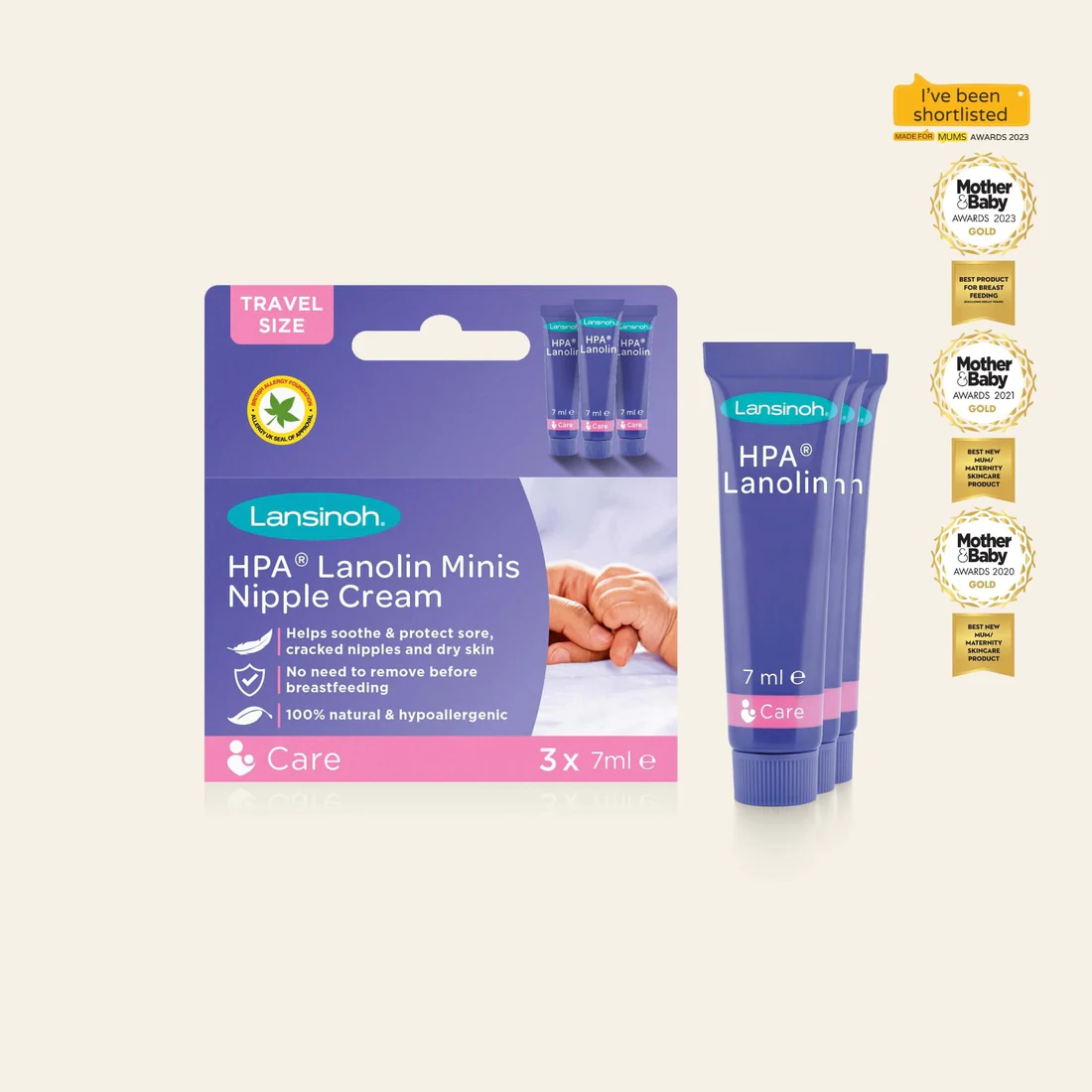 Lansinoh Lanolin Nipple Cream 3x7ml - 10234