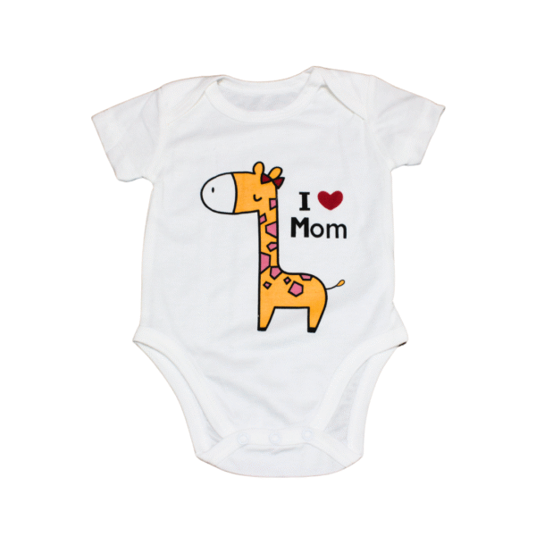 4Pack Cotton Bodysuit - Short Sleeved Small Size-Assorted - Image 7