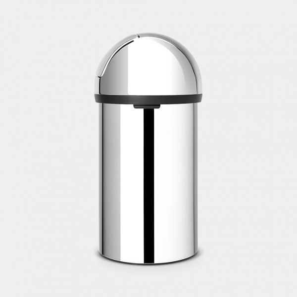 Push bin 60 litre - Brilliant Steel - Image 2